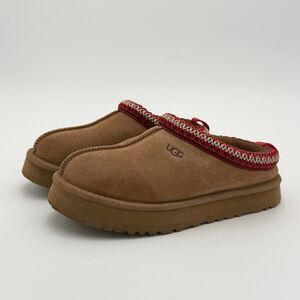 UGG Tazz Slip-On Slipper Shoe in Chestnut Brown - US Big Kids Size 2 / EU 33.5